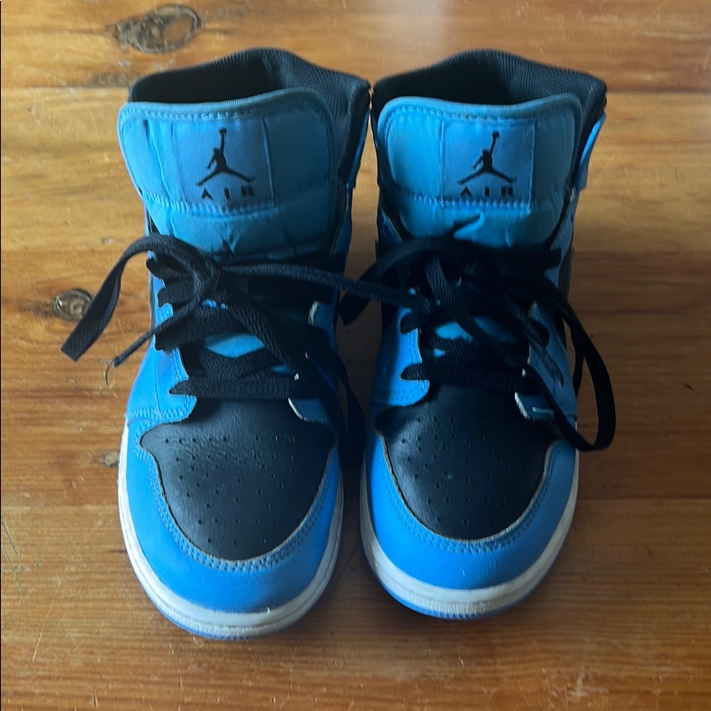 Blue and Black Nike Air Jordan